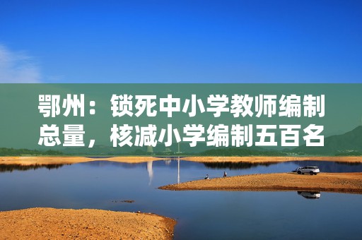 鄂州：锁死中小学教师编制总量，核减小学编制五百名增至初中
