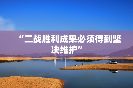 “二战胜利成果必须得到坚决维护”
