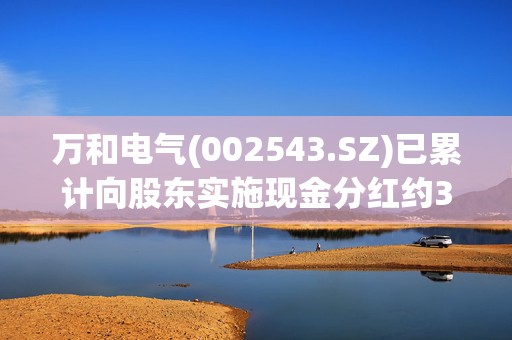 万和电气(002543.SZ)已累计向股东实施现金分红约31.40亿元