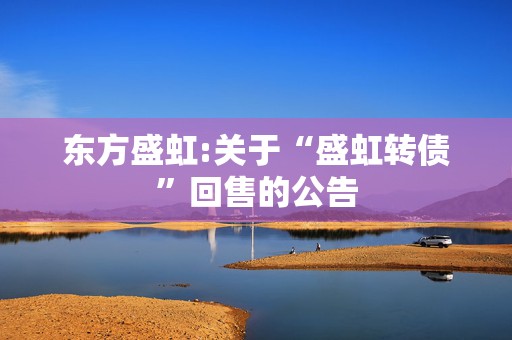 东方盛虹:关于“盛虹转债”回售的公告