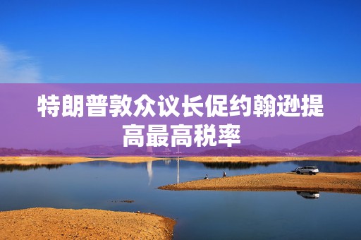 特朗普敦众议长促约翰逊提高最高税率