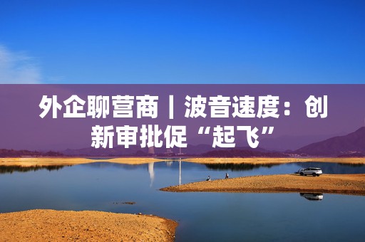 外企聊营商｜波音速度：创新审批促“起飞”  第1张