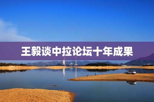 王毅谈中拉论坛十年成果