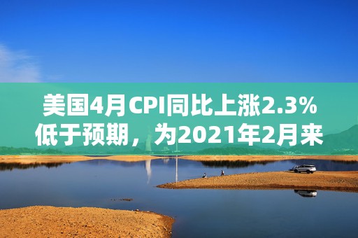 美国4月CPI同比上涨2.3%低于预期，为2021年2月来最小涨幅