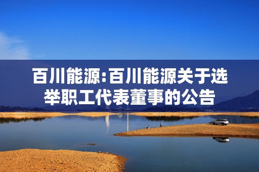 百川能源:百川能源关于选举职工代表董事的公告