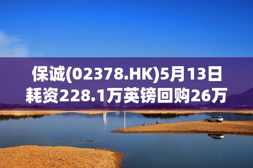保诚(02378.HK)5月13日耗资228.1万英镑回购26万股