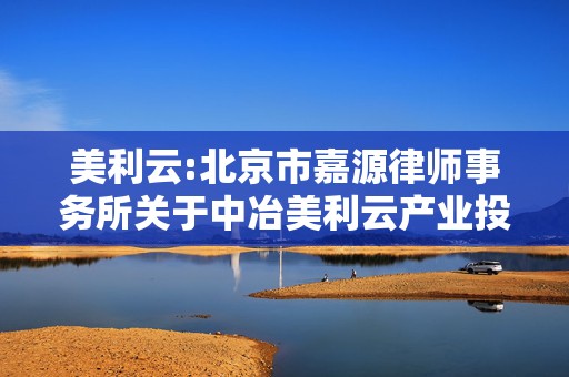 美利云:北京市嘉源律师事务所关于中冶美利云产业投资股份有限公司2025年第一次临时股东会的法律意见书