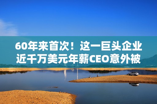 60年来首次！这一巨头企业近千万美元年薪CEO意外被炒