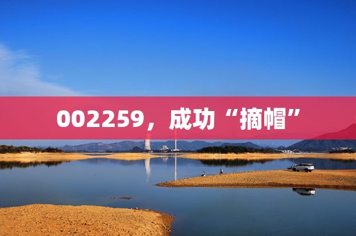002259，成功“摘帽”
