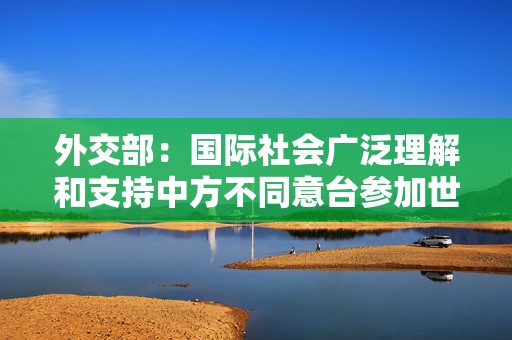 外交部：国际社会广泛理解和支持中方不同意台参加世卫大会的决定
