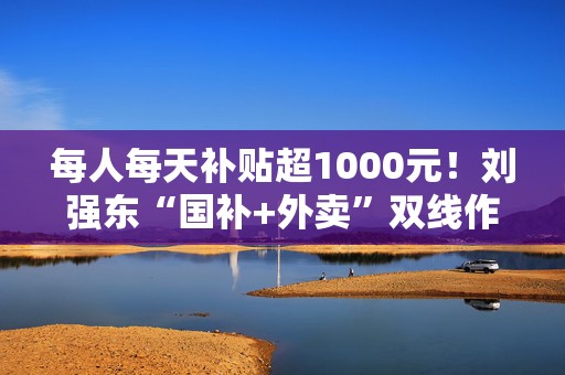 每人每天补贴超1000元！刘强东“国补+外卖”双线作战，“618”打响即时零售“三国杀”