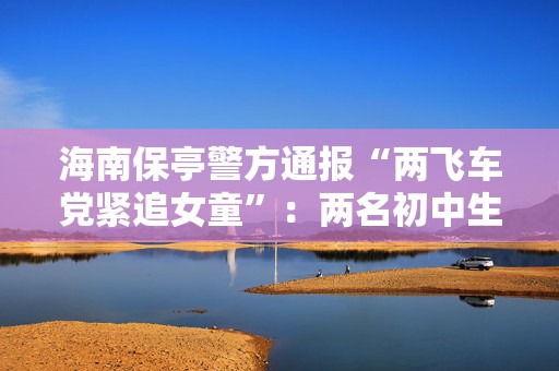 海南保亭警方通报“两飞车党紧追女童”：两名初中生认错道歉